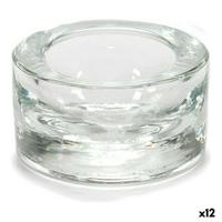Kaarshouder Gift Decor Transparant Glas 7 x 3,5 x 7 cm (12 Stuks)
