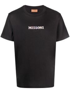 Missoni t-shirt à logo brodé - Noir