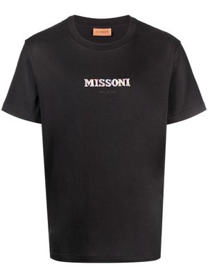 Missoni t-shirt à logo brodé - Noir