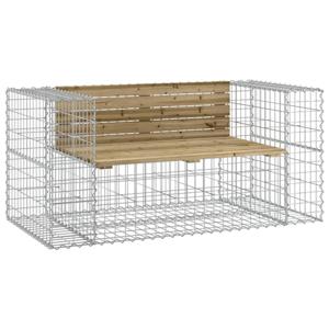 vidaXL Tuinbank schanskorfontwerp 143x71x65,5 cm geïmpregneerd hout