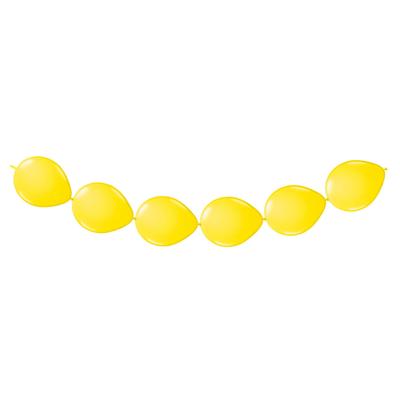 Folat BV Gele knoopballonnen, 8st.