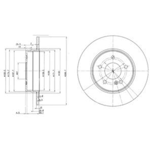 Delphi Diesel Remschijf BG3239