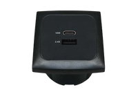 Haba C-Line USB A+C Laad Element