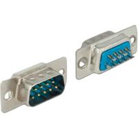 DeLOCK connector sub-d 9 pin male stekker (zilver)