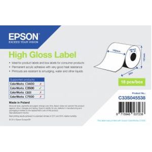 Epson High Gloss Label - Continuous Roll: 102mm x 33m