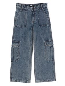 Dkny Kids jean ample à patch logo - Bleu