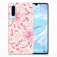 Huawei P30 TPU Case Pink Flowers