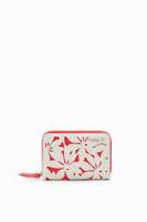Portemonnee gestanste bloemen S - ORANGE - U