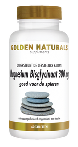 Golden Naturals Magnesium Bisglycinaat 300 mg Vegan (60 tabl)