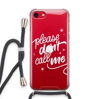 Don't call: iPhone SE 2020 Transparant Hoesje met koord