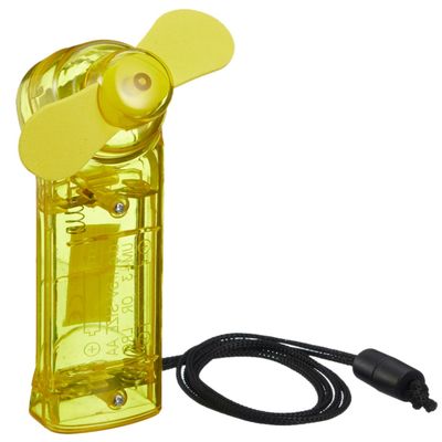 Ventilator voor in je hand - Verkoeling in zomer - 10 cm - Geel