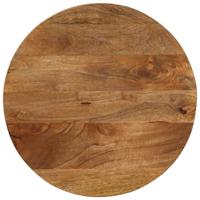 Tafelblad 40x2,5 cm rond massief ruw mangohout