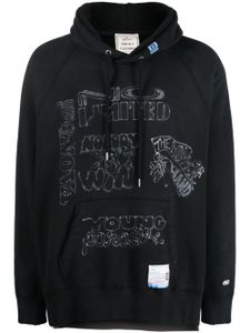 Maison MIHARA YASUHIRO hoodie à slogan imprimé - Noir