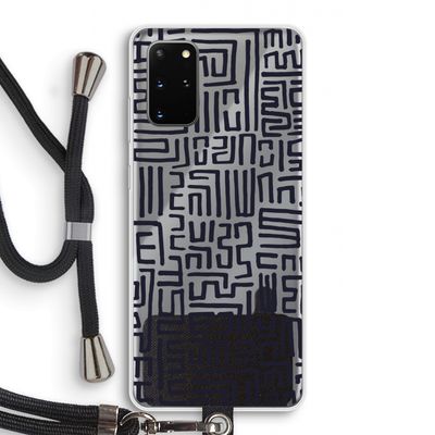 Moroccan Print: Samsung Galaxy S20 Plus Transparant Hoesje met koord