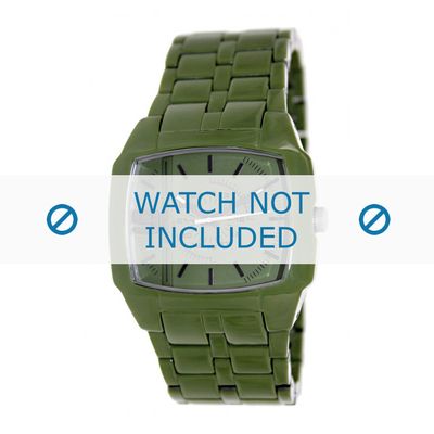 Horlogeband Diesel DZ1550 Kunststof/Plastic Groen 21mm
