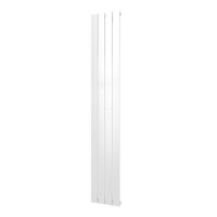 Plieger Cavallino Retto designradiator verticaal enkel middenaansluiting 1800x298mm 614W wit 7252958