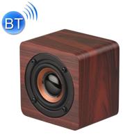 Q1 houten mini draagbare Mega Bass draadloze Bluetooth Speaker (rood)