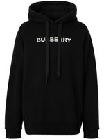 Burberry hoodie à logo imprimé - Noir - thumbnail