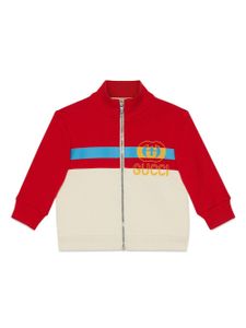 Gucci Kids sweat zippé Interlocking G - Rouge