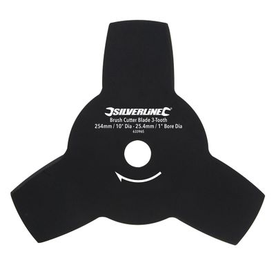 Silverline Bosmaaier slagmes met 3 tanden | 254 mm diameter, 25,4 mm asgat - 633965