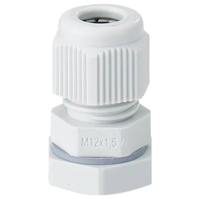 Hensel 3600208 Wartel Met borgmoer, Met trekontlasting, Slagvast Kunststof Lichtgrijs 1 stuk(s)