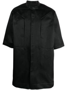 Rick Owens chemise à col officier - Noir