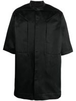 Rick Owens chemise à col officier - Noir