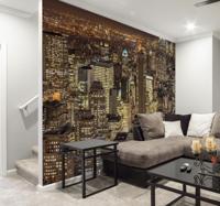 New York fotobehang nachtvisie