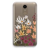 Painted wildflowers: LG K10 (2017) Transparant Hoesje