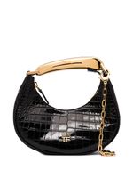 TOM FORD mini sac porté épaule Bianca à effet peau de crocodile - Noir