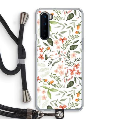 Sweet little flowers: OnePlus Nord Transparant Hoesje met koord