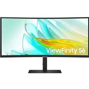 Samsung ViewFinity S6 LS34C652UAUXEN 34 Wide Quad HD 100Hz USB-C 90W Curved VA Monitor