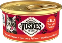 Voskes kattenvoer in gelei tonijn & pompoen 85g - thumbnail