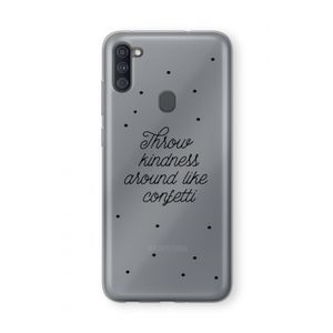 Confetti: Samsung Galaxy A11 Transparant Hoesje