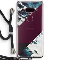 Golven: HTC U12+ Transparant Hoesje met koord