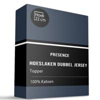 Topper Hoeslaken Katoen Dubbel Jersey 140x200 Cm Ademend Presence - Dekbed-Discounter.nl