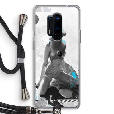 I will not feel a thing: OnePlus 8 Pro Transparant Hoesje met koord
