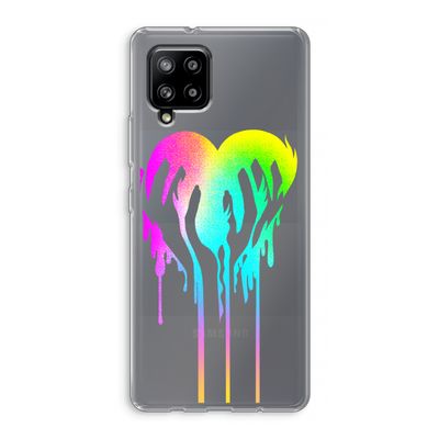 Hold My Heart: Samsung Galaxy A42 5G Transparant Hoesje