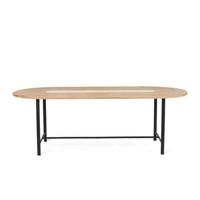 Warm Nordic Be My Guest tafel 220 geolied eiken met geel detail