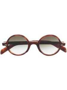 Cutler & Gross lunettes de soleil à effet écailles de tortue - Marron