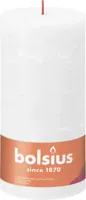Bolsius stompkaars rustiek shine 10x20cm cloudy white