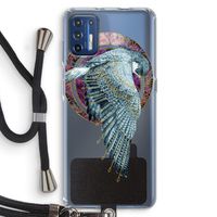 Golden Falcon: Motorola Moto G9 Plus Transparant Hoesje met koord