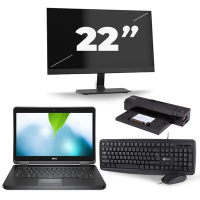 Dell Latitude E5440 - Intel Core i5-4e Generatie - 14 inch - 8GB RAM - 256GB SSD - Windows 11 + 1x 22 inch Monitor Dell Latitude E5440 - Intel Core i5-4e Generatie - 14 inch - 8GB RAM - 256GB SSD - Windows 11 + 1x 22 inch Monitor