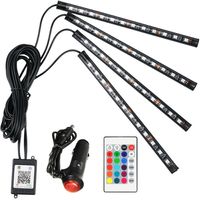LED auto interieur verlichting RGB + Afstandbediening - Binnenverlichting - thumbnail