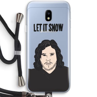 Let It Snow: Samsung Galaxy J3 (2017) Transparant Hoesje met koord