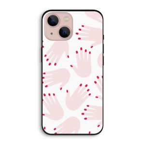 Hands pink: iPhone 13 Biologisch afbreekbaar hoesje