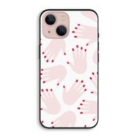 Hands pink: iPhone 13 Biologisch afbreekbaar hoesje