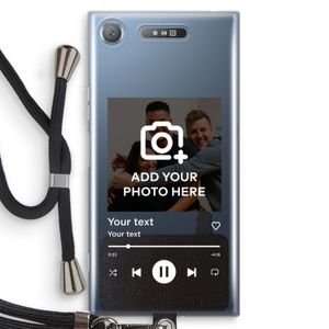 Music Player: Sony Xperia XZ1 Transparant Hoesje met koord