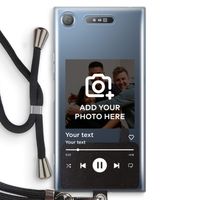 Music Player: Sony Xperia XZ1 Transparant Hoesje met koord