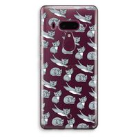 Poezen: HTC U12+ Transparant Hoesje